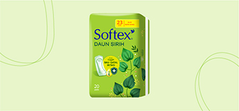 Softex Daun Sirih 23cm 20 pads