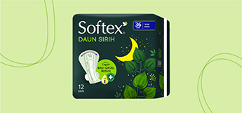 Softex Daun Sirih 36cm 12 pads